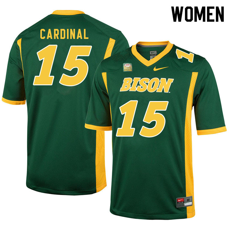 Women #15 Will Cardinal North Dakota State Bison College Football Jerseys Sale-Green - Click Image to Close
